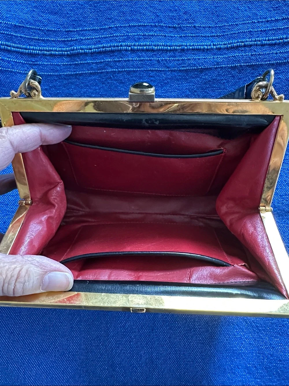 Vintage Embossed Leather Purse